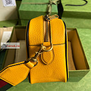 Gucci Small Shoulder Bag In Leather Yellow 702427 25x16x9.5cm - 6