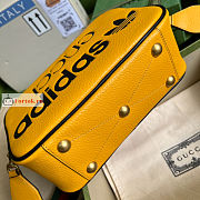 Gucci Small Shoulder Bag In Leather Yellow 702427 25x16x9.5cm - 5