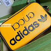 Gucci Small Shoulder Bag In Leather Yellow 702427 25x16x9.5cm - 2
