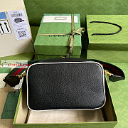 Gucci Small Shoulder Bag In Leather Black 702427 25x16x9.5cm - 6