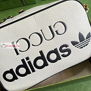 Gucci Small Shoulder Bag In Leather White 702427 25x16x9.5cm - 5
