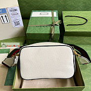 Gucci Small Shoulder Bag In Leather White 702427 25x16x9.5cm - 4