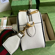 Gucci Small Shoulder Bag In Leather White 702427 25x16x9.5cm - 2