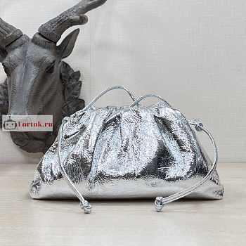 Bottega Veneta Mini Pouch Silver 22x12X7cm