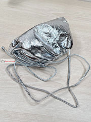 Bottega Veneta Mini Pouch Silver 22x12X7cm - 5