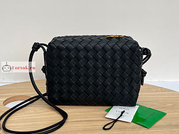 Bottega Veneta Loop Camera Bag Black 25cm