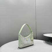 Prada Re-Edition 2000 Satin Mini Bag Green 1NE515 22x17x6cm - 6