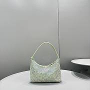 Prada Re-Edition 2000 Satin Mini Bag Green 1NE515 22x17x6cm - 4