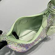 Prada Re-Edition 2000 Satin Mini Bag Green 1NE515 22x17x6cm - 3