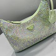 Prada Re-Edition 2000 Satin Mini Bag Green 1NE515 22x17x6cm - 2