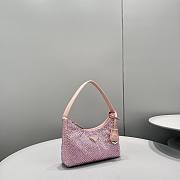 Prada Re-Edition 2000 Satin Mini Bag Pink 1NE515 22x17x6cm - 4