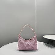 Prada Re-Edition 2000 Satin Mini Bag Pink 1NE515 22x17x6cm - 5