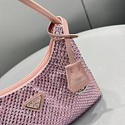 Prada Re-Edition 2000 Satin Mini Bag Pink 1NE515 22x17x6cm - 2