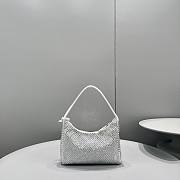 Prada Re-Edition 2000 Satin Mini Bag White 1NE515 22x17x6cm - 5