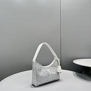 Prada Re-Edition 2000 Satin Mini Bag White 1NE515 22x17x6cm - 4