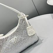 Prada Re-Edition 2000 Satin Mini Bag White 1NE515 22x17x6cm - 3