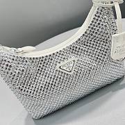 Prada Re-Edition 2000 Satin Mini Bag White 1NE515 22x17x6cm - 2