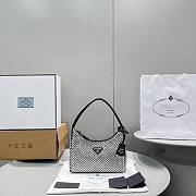 Prada Re-Edition 2000 Satin Mini Bag Black 1NE515 22x17x6cm - 1