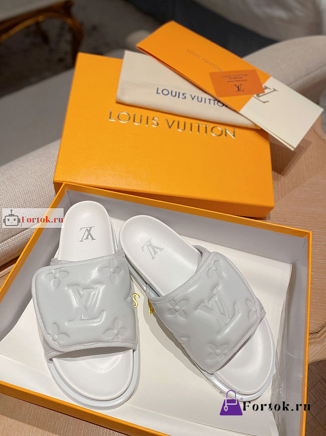 Louis Vuitton Miami Mule Monogram Pattern White 1AA7RO - 1