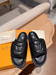 Louis Vuitton Miami Mule Monogram Pattern Black 1AA7S3 - 5