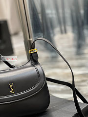 Ysl Medium Charlie Shoulder Bag In Smooth Leather Black 6867422 23x17x4cm - 5