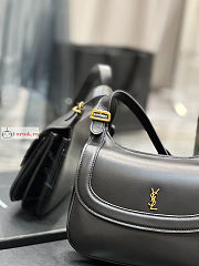 Ysl Medium Charlie Shoulder Bag In Smooth Leather Black 6867422 23x17x4cm - 2