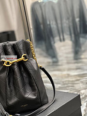 Ysl Le Maillon Hook Bucket Bag Black 686310 19×27×12cm - 6