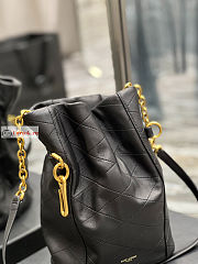 Ysl Le Maillon Hook Bucket Bag Black 686310 19×27×12cm - 4