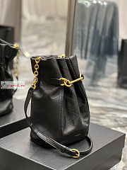 Ysl Le Maillon Hook Bucket Bag Black 686310 19×27×12cm - 3