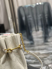 Ysl Le Maillon Hook Bucket Bag White 686310 19×27×12cm - 3