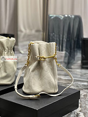 Ysl Le Maillon Hook Bucket Bag White 686310 19×27×12cm - 2