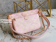 Louis Vuitton Multi Pochette Accessoires Sprayed Pink M46093 24x13.5x4cm - 5
