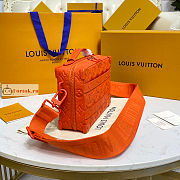 Louis Vuitton Handle Soft Trunk Monogram Embossed Orange M20956 21.5x15x7cm - 6