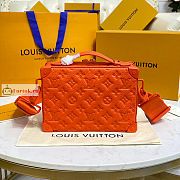 Louis Vuitton Handle Soft Trunk Monogram Embossed Orange M20956 21.5x15x7cm - 5