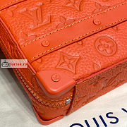 Louis Vuitton Handle Soft Trunk Monogram Embossed Orange M20956 21.5x15x7cm - 3