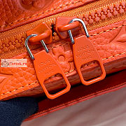 Louis Vuitton Handle Soft Trunk Monogram Embossed Orange M20956 21.5x15x7cm - 2