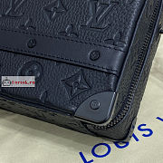 Louis Vuitton Handle Soft Trunk Monogram Embossed Black M59163 21.5x15x7cm - 3