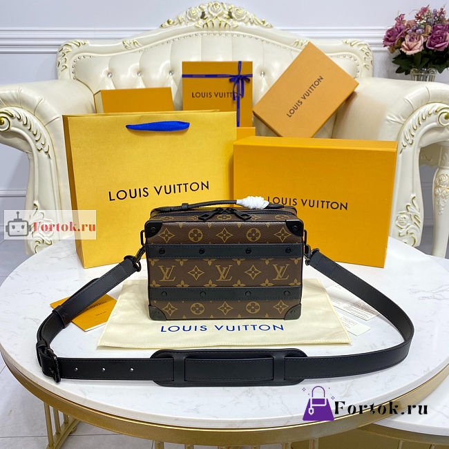 Louis Vuitton Handle Soft Trunk Monogram Brown M45935 21.5x15x7cm - 1