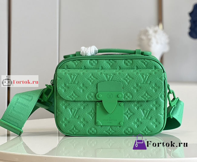 Louis Vuitton S Lock Messenger Green M20904 22x18x8cm - 1