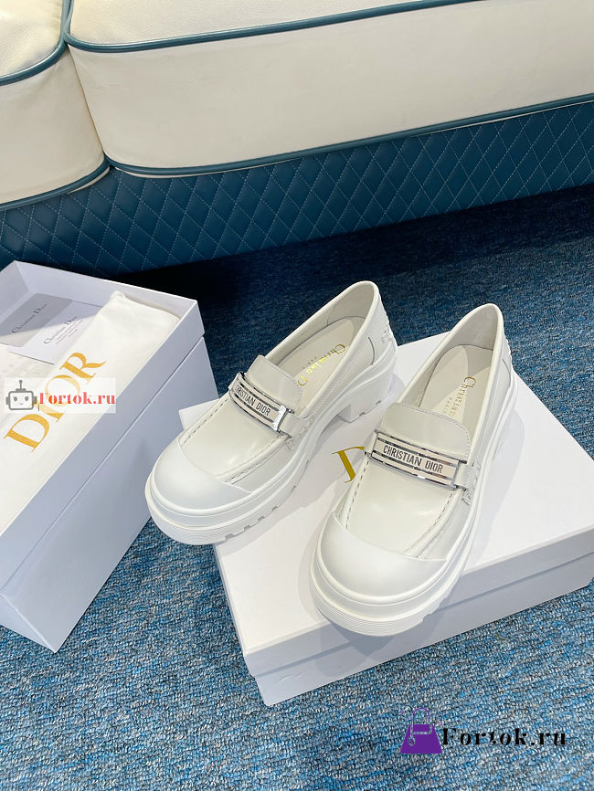 Dior Code Loafer White  - 1