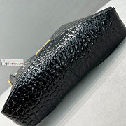 Balenciaga Small XX Hobo Bag Crocodile-print Leather Black 23x16x5cm - 6