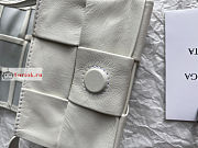 Bottega Veneta Candy Cassette In Smooth Leather White 12x8x4cm - 6