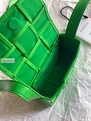Bottega Veneta Candy Cassette In Smooth Leather Green 12x8x4cm - 4