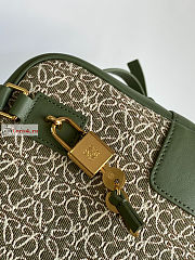 Loewe Amazona 19 Square Bag In Anagram Avocado Green 19x18x11.5cm - 5