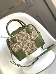 Loewe Amazona 19 Square Bag In Anagram Avocado Green 19x18x11.5cm - 6