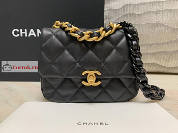 Chanel Mini Flap Bag Black AS3205 13x18x6cm