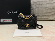 Chanel Mini Flap Bag Black AS3205 13x18x6cm - 5