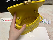 Chanel Mini Flap Bag Yellow AS3205 13x18x6cm - 5