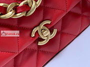 Chanel Mini Flap Bag Red AS3205 13x18x6cm - 5