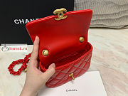 Chanel Mini Flap Bag Red AS3205 13x18x6cm - 4